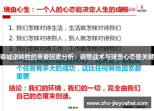 蓉城逆转胜的重要因素分析:调整战术与球员心态是关键 蓉城逆转胜的重要因素分析:调整战术与球员心态是关键